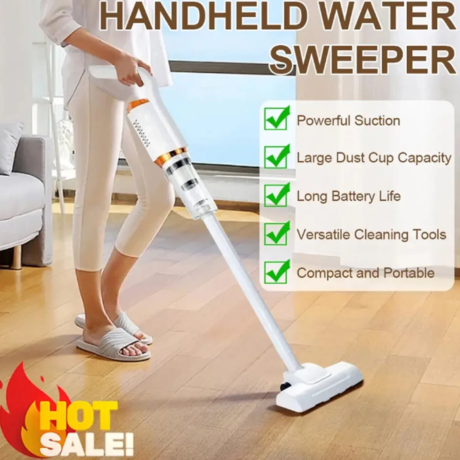 8500Pa Cordless Car Vacuum Cleaner Wireless Handheld Wet Dry 2000mAh